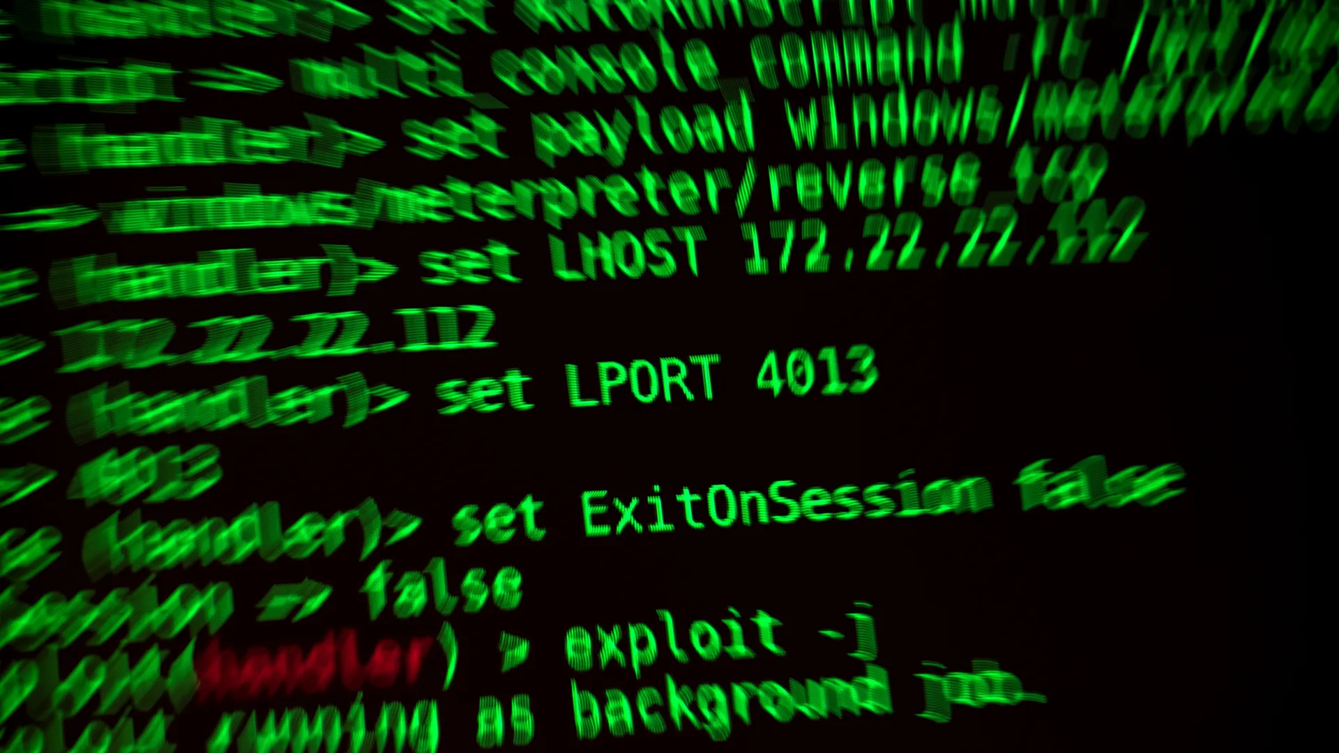 Terminal next to a shipped app screen
